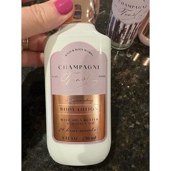 Bath & Body Works Champagne Toast 3-Piece Set: Wash, Lotion, Mist - Picture 2 of 5